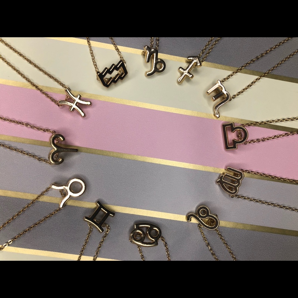 Horoscope necklace, zodiac pendant